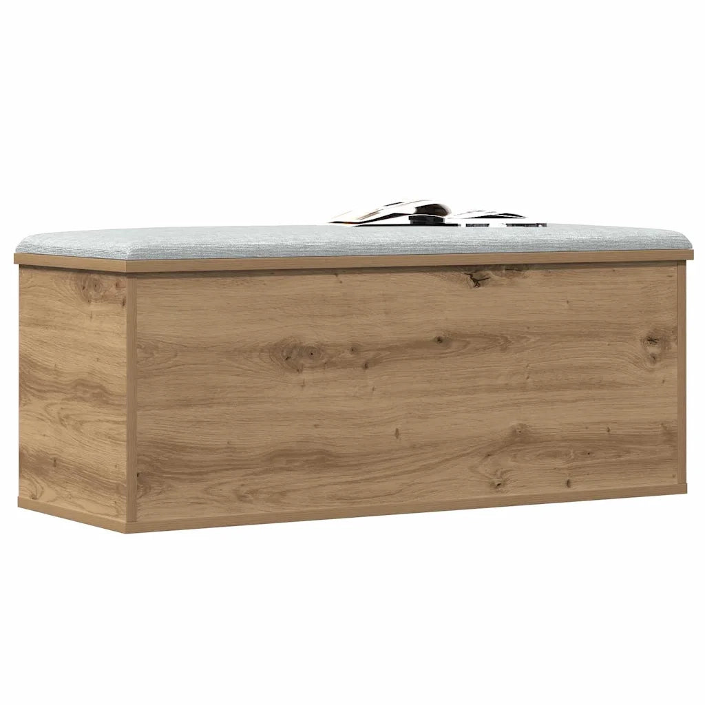 Scatola di Stoccaggio Rovere artigianale 90 x 35 x 35 cm 868712