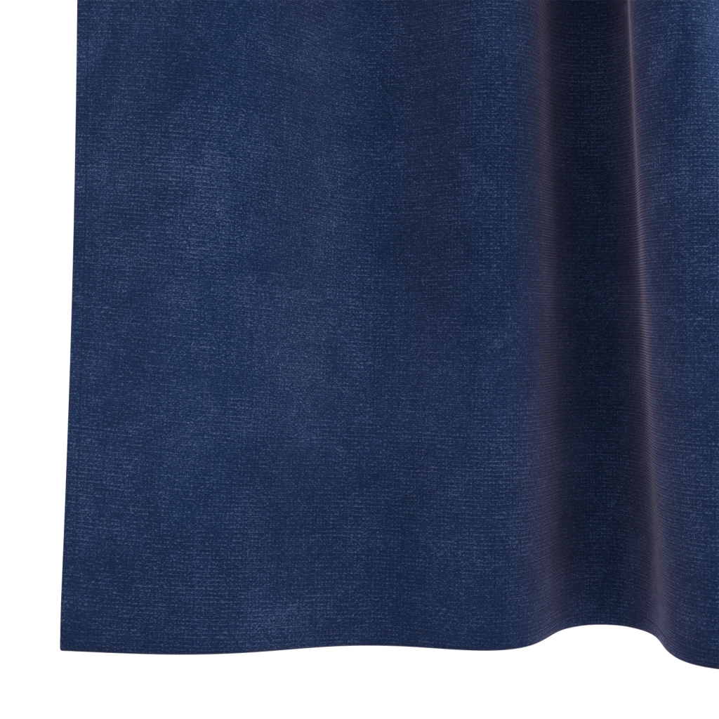 Tende Blackout  con anelli di sospensione 2 pezzi Blu scuro in velluto