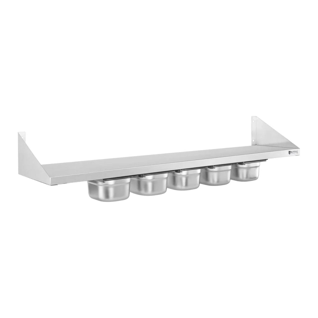 Porta spezie - 5 x 1/6 GN - 120 cm acciaio inox 14_0003171