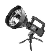 TORCIA LUCE LAMPADA RAGGIO LUNGO TREPPIEDI PESCA CACCIA RICARICABILE USB TEB0604