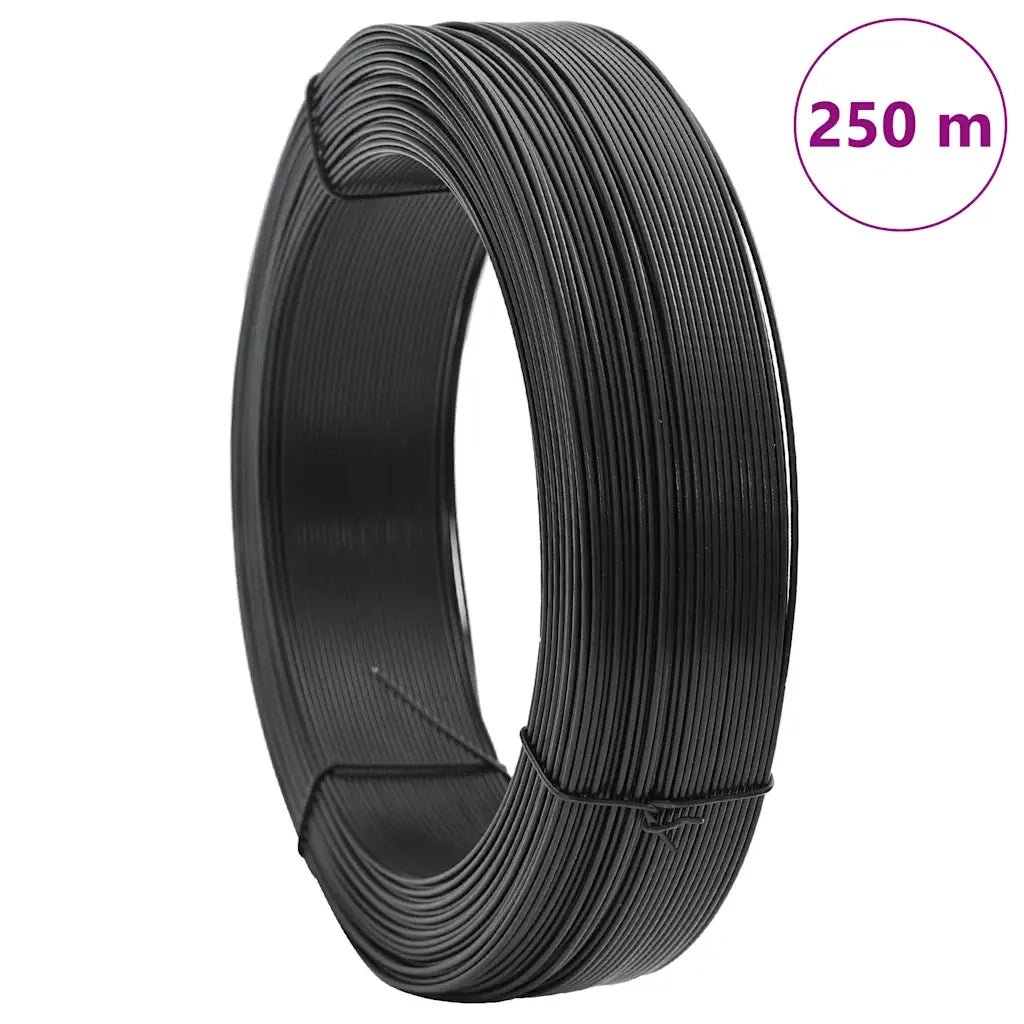 Filo per Recinzioni 250 m 1,4/2 mm in Acciaio Antracite 144477