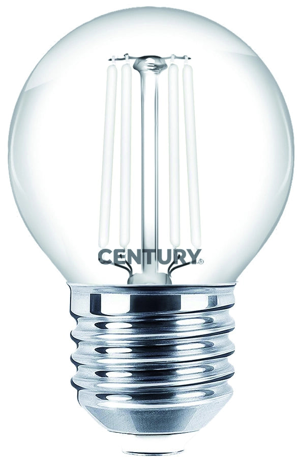 Century LAMPADA A FILAMENTO LED INCANTO WHITE SFERA E27 Luce calda  4,5 W - 470 lumen 10.00 pz