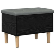 Panchina con Cuscino Rovere Nero 62 x 42 x 46 cm 8017735