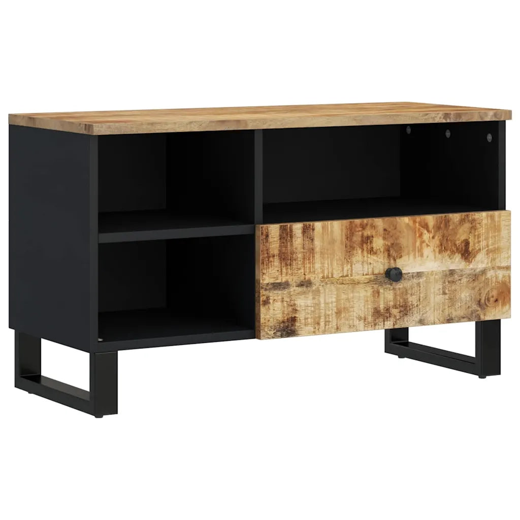 Mobile TV | Armadietto TV | Mobile Porta TV 80x33x46cm Legno Massello Mango e Legno Multistrato