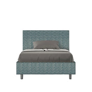 Letto 1 Piazza e Mezzo 120x210 cm con Rete e Contenitore Adele Aragona 8 Blu