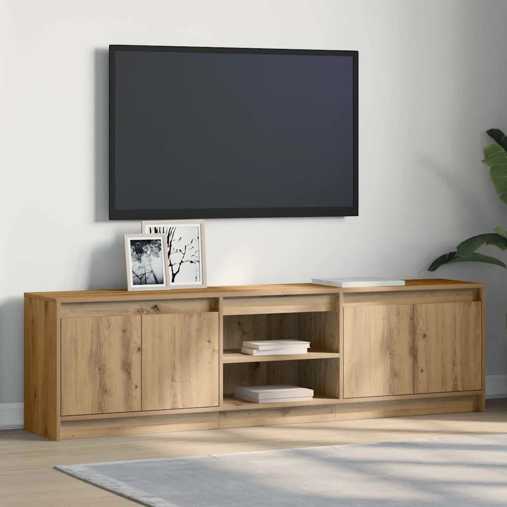 vidaXL Mobile TV Marrone 182 x 34 x 50 cm Legno multistrato