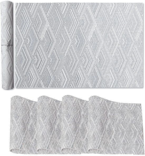 Set di 4 Targhe da Cucina Resistenti al Calore - Impermeabili - Antiscivolo - Qualità PVC Elevata - 30 x 45 cm - Targhe da Cucina