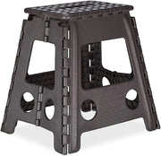 Sgabello pieghevole portatile XL 120 kg Nero 13_0002801