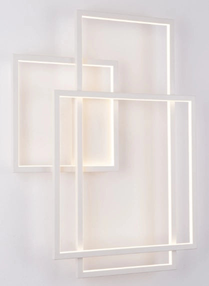 Applique Geometric moderna bianca LED 45W Maxlight W0234