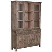 Vetrina in legno marrone 140x40x205h cm