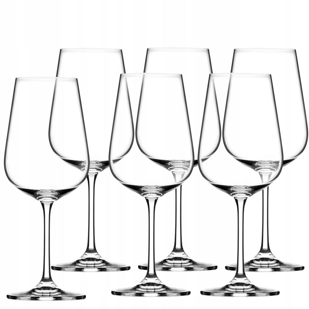 Set di 6 bicchieri da vino rosso e bianco KADAX da 450 ml