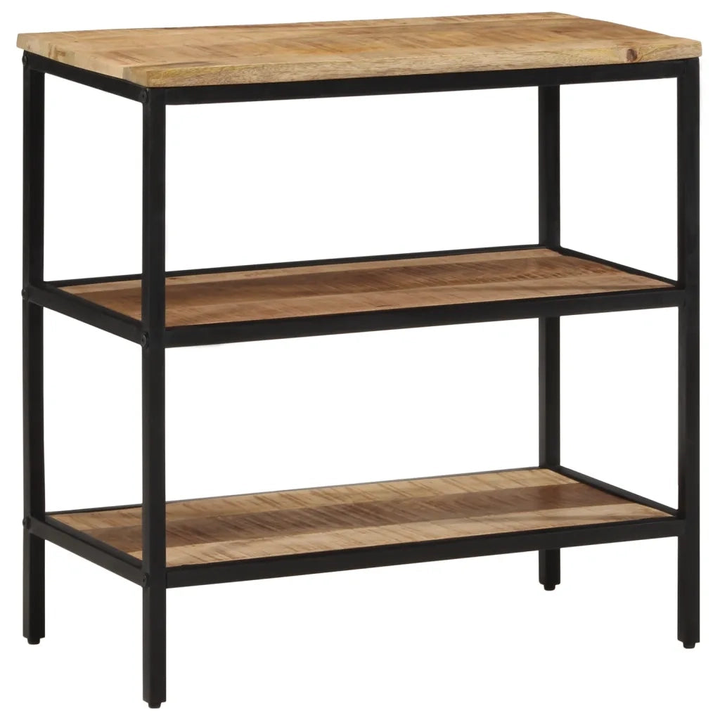 Tavolo Consolle 70x35x70 cm in Legno Massello di Mango Grezzo 374072