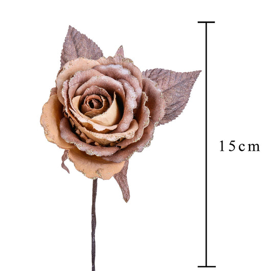 PICK C/ROSA 15 CM GOLD