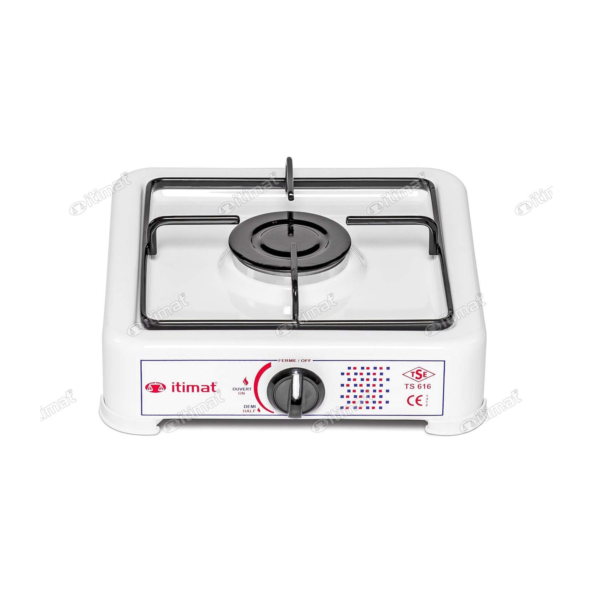 Fornello A Gas Gpl 1 Fuoco Bianco Alta Qualità Itimat