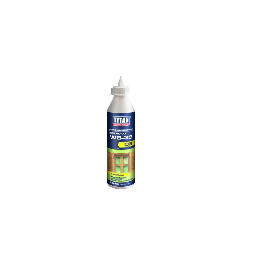 Colla vinilica WB-33 TYTAN 200-750 gr adesivo idroresistente legno pietra carta GR. 750