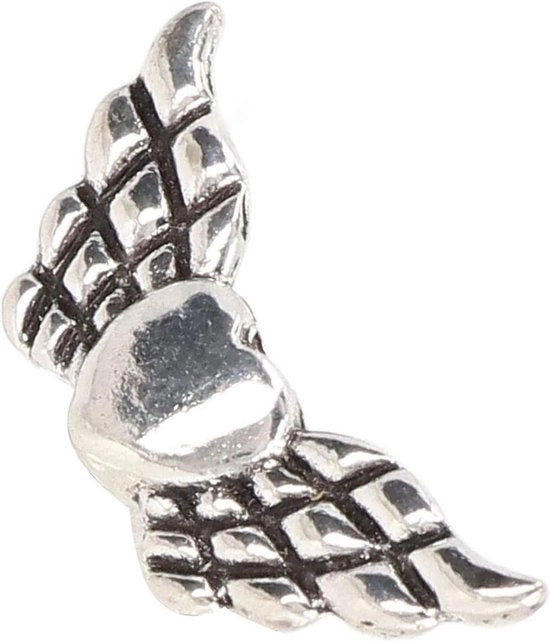 50 pezzi di Spaziatori a forma di Ala d'Angelo in Metallo - Accessori per Collane e Bracciali da Fai da Te.