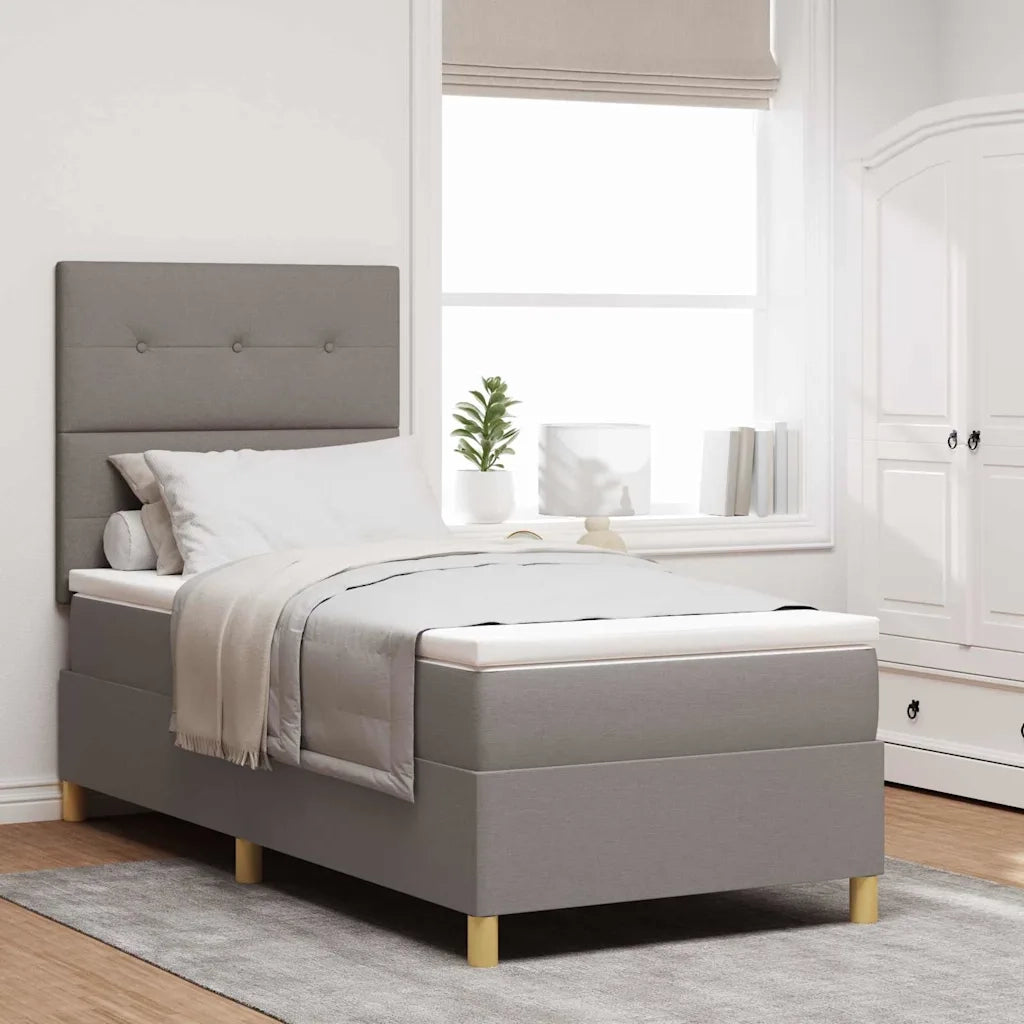 Letto a Sorgente LED con materasso Talpa 100 x 200 cm Tessuto