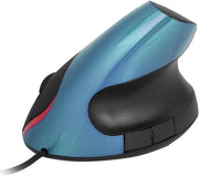 Maus ergonomico, 3200 DPI mouse gaming, mouse USB verticale, mouse gaming con supporto al polso per pc e laptop (blu)