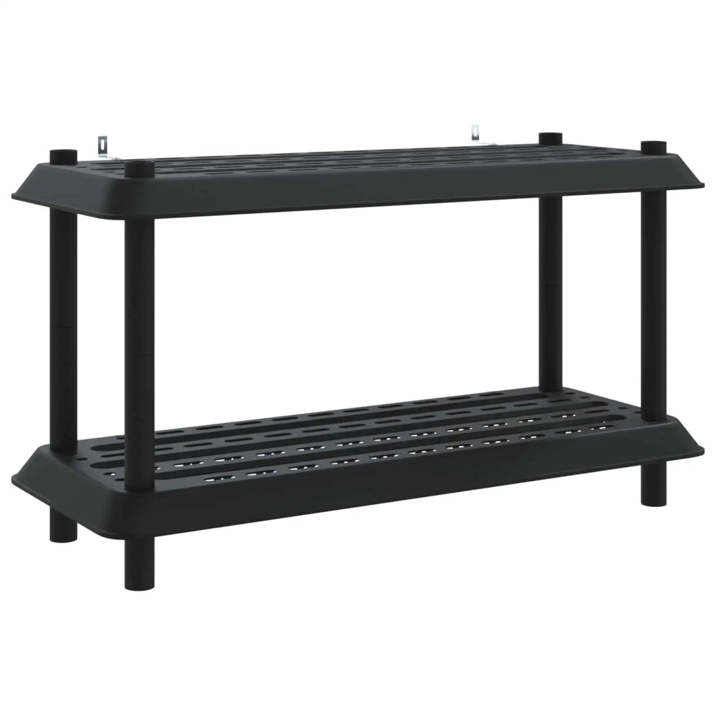 Unità di scaffalatura 2 livelli 100 x 40 x 55,5 cm PP Antracite 8011740