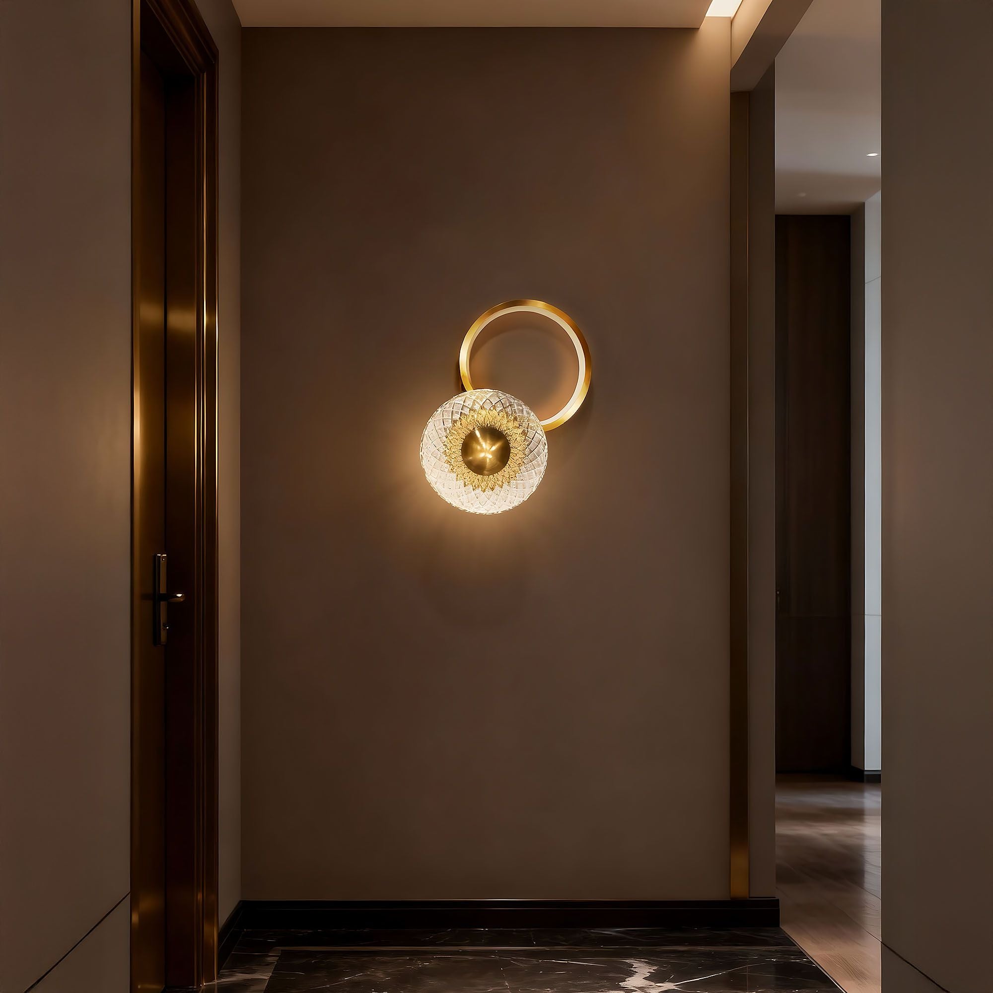 Applique Da Parete Led Lhj071-w Brush Gold