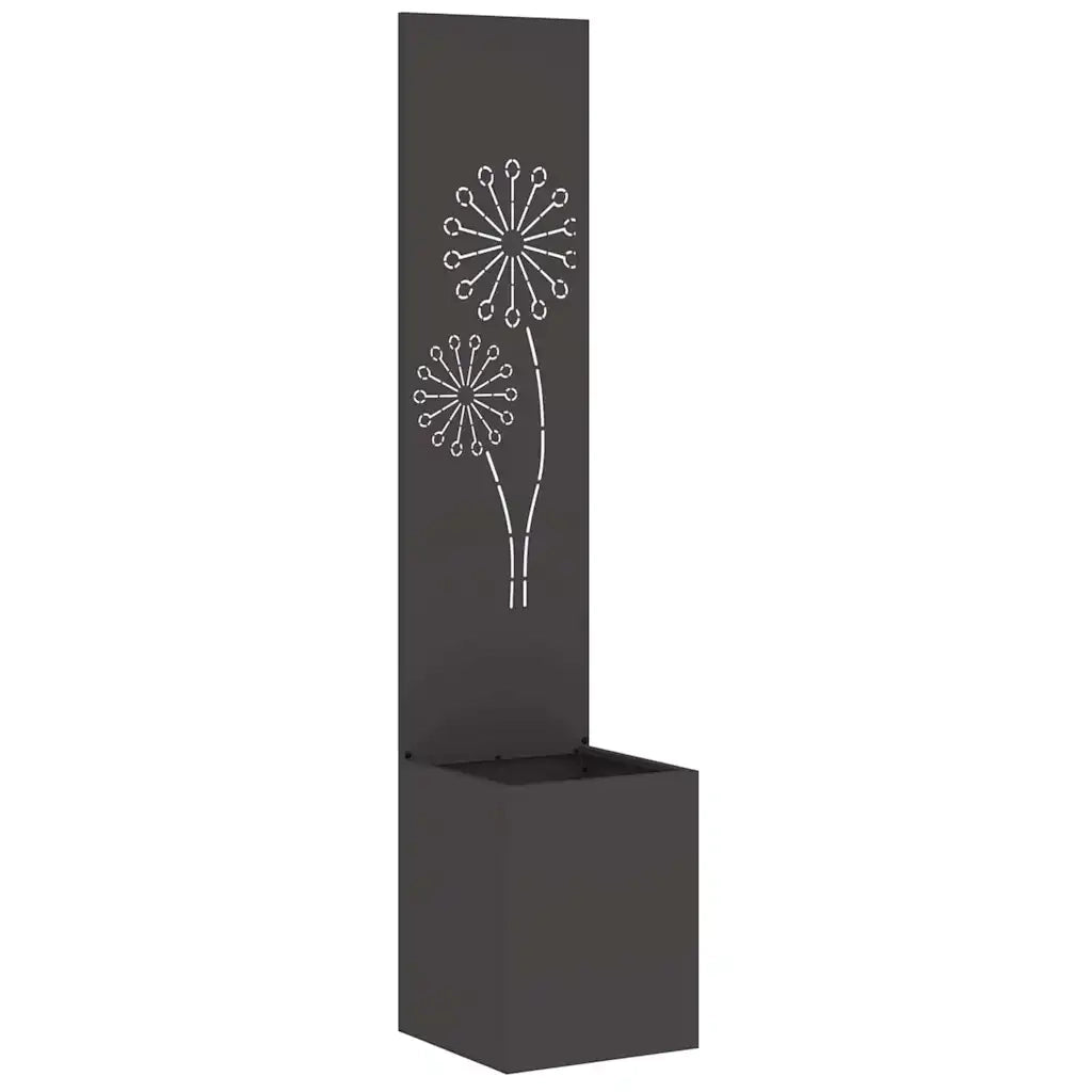 Schermo per privacy in giardino Traforo Nero 32 x 32 x 150 cm CFW3494516