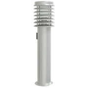 Lampada da terra per esterni con uscita argentata 60 cm acciaio inox argento 02_0042533