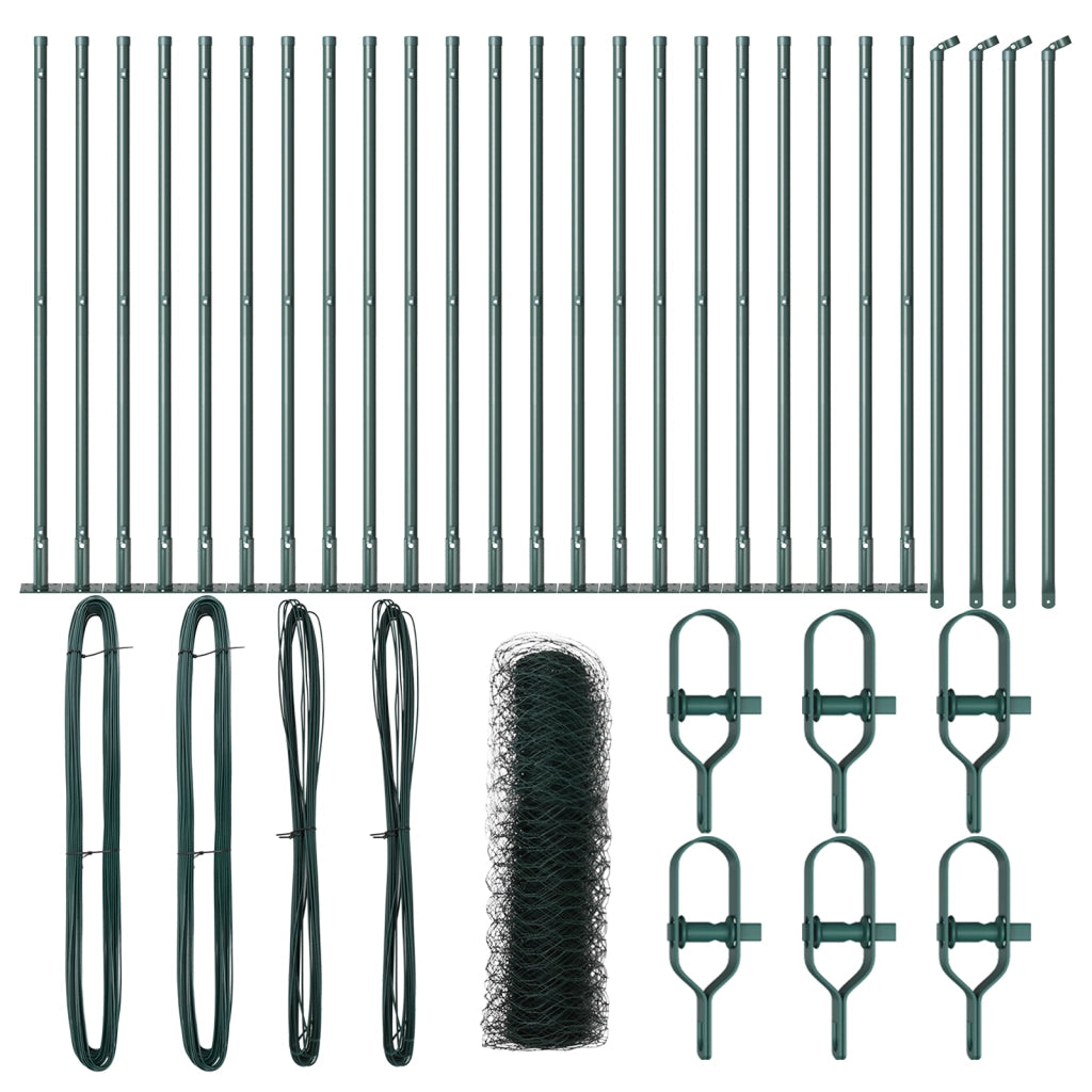 Recinzione Esagonale  Verde 0.8x50 m Acciaio