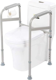 Supporto di Sicurezza per la Toilette - Flessibilità di Altezza 60-70cm - Assistenza per Disabili