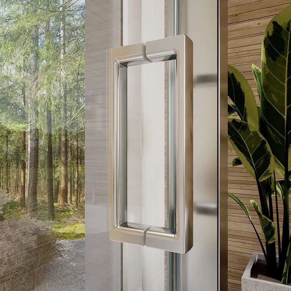 Box doccia 3 lati 70x115x70 cm con porta scorrevole e vetro temperato 6mm trasparente | Ustica