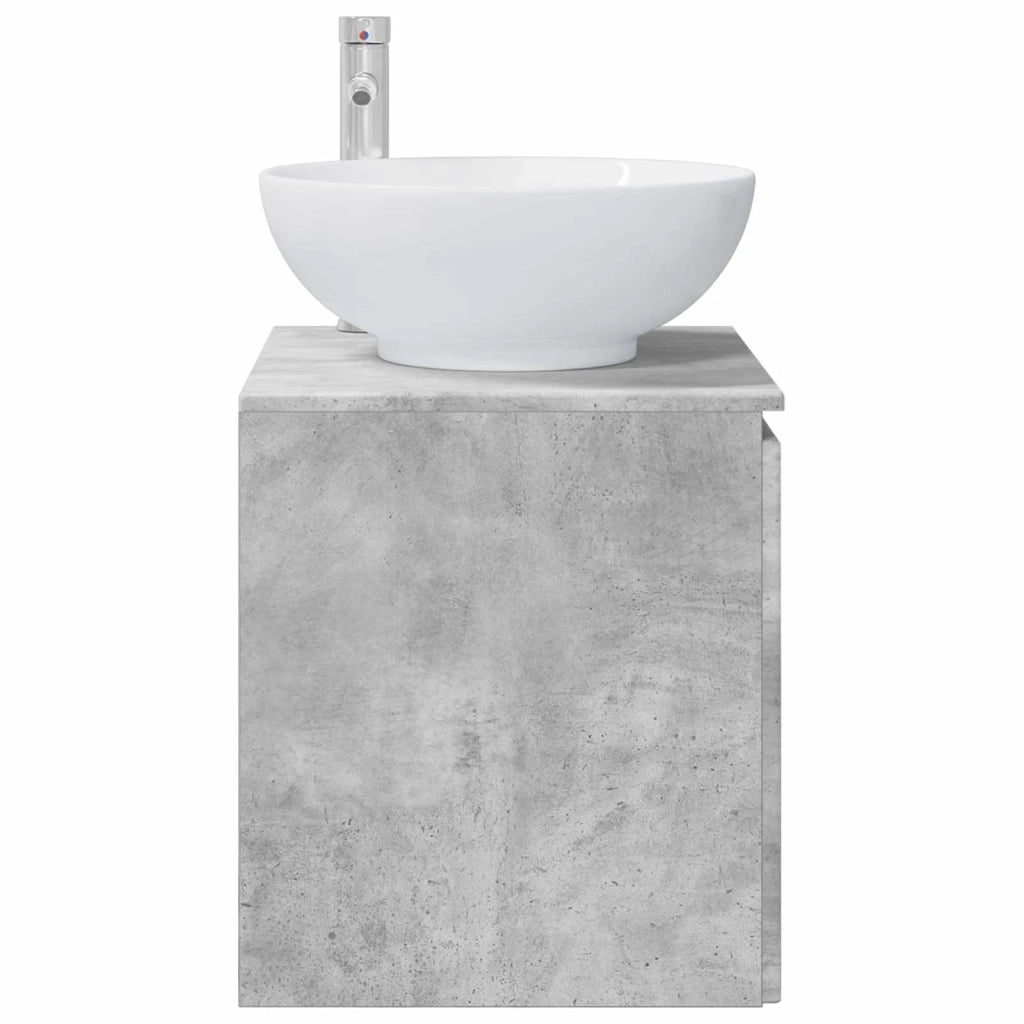 Mobile Lavabo da Parete Grigio Cemento 49,5 x 44,5 x 65 cm 890445