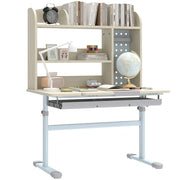 Scrivania per bambini regolabile in altezza con piano inclinabile ¨C zephmum ¨C 80x51x108.5-130.5 cm naturale