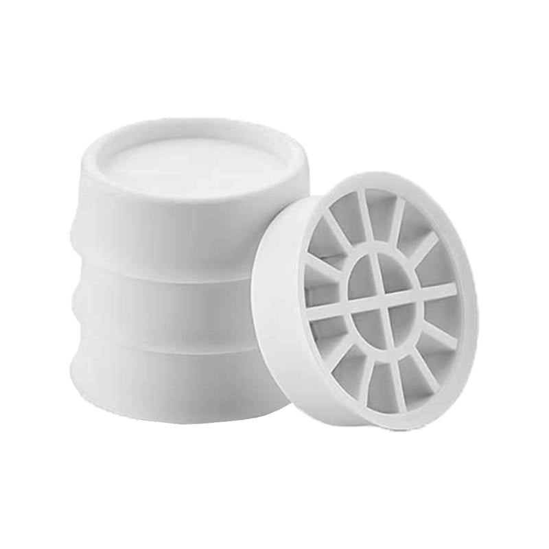 SET 4 PIEDINI ANTIVIBRAZIONI MULTIUSO IN PLASTICA 3 COLORI ASSORTITI 6HX2 CM