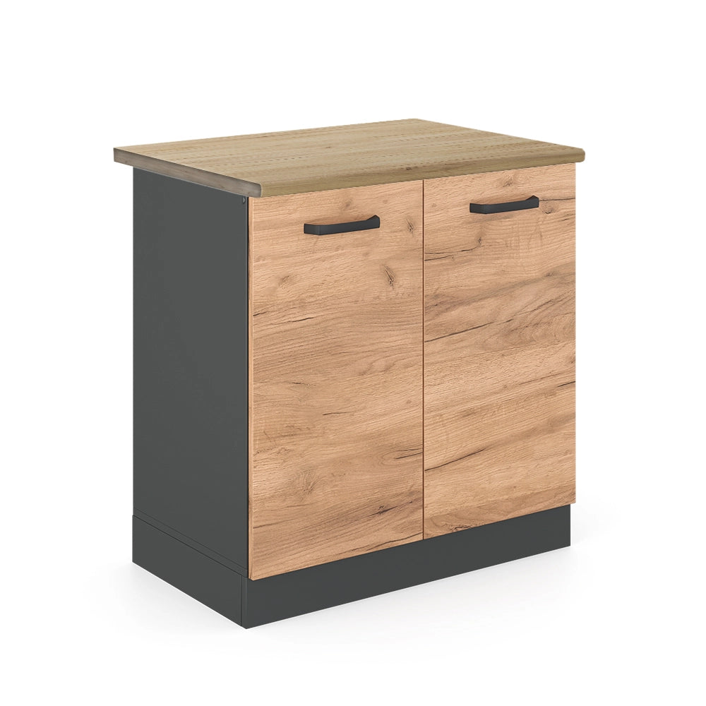 Vicco Mobile lavello cucina Quercia dorata 80 cm , PL Rovere