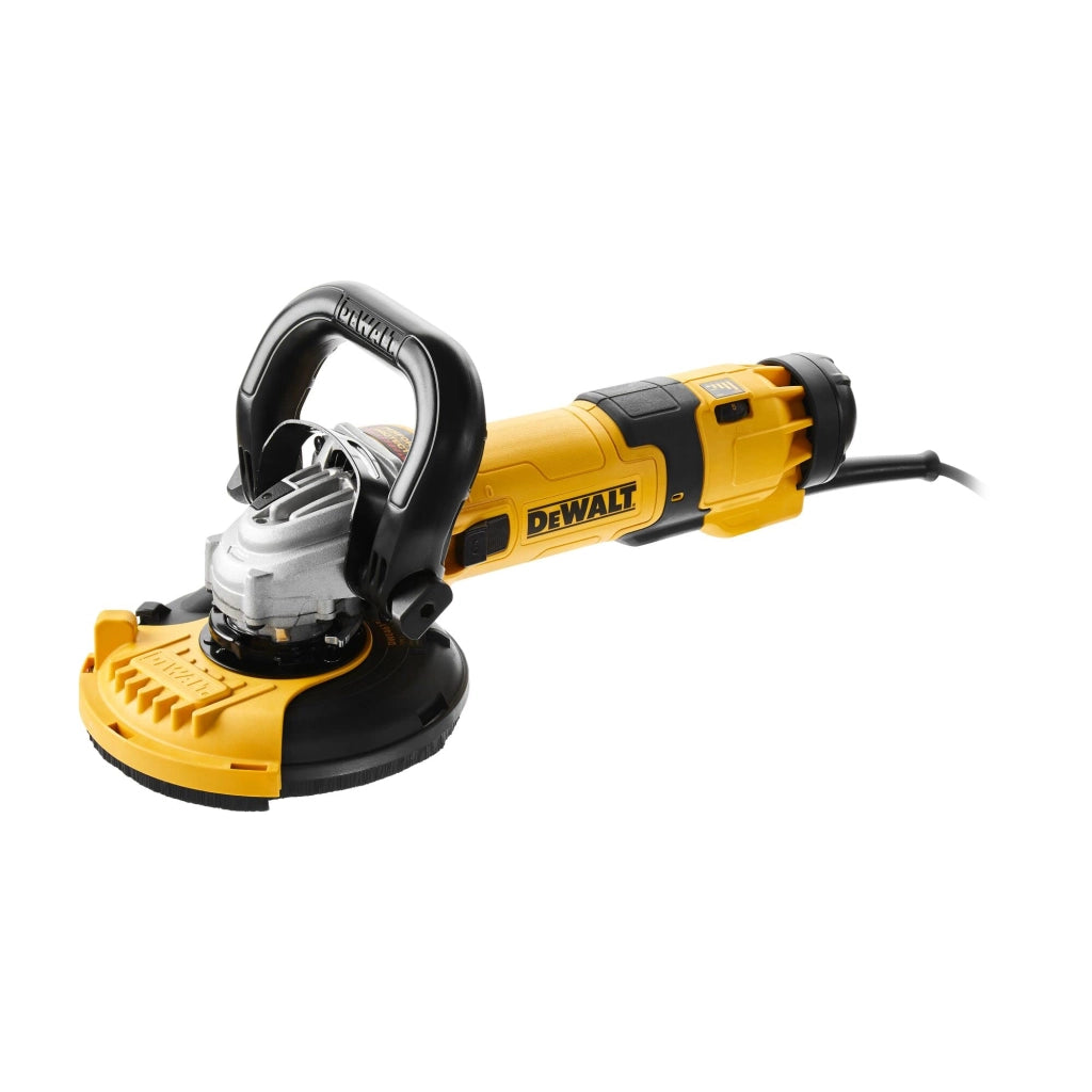 SMERIGLIA DEWALT D.125mm 1500Watt + MOLA DIAMANT. E CUFFIA D'ASP. - DWE4257KT-QS
