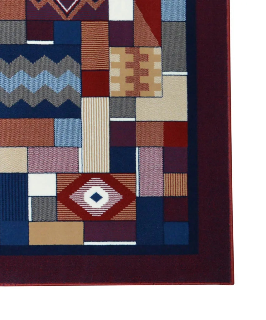 Tappeto passatoia ROYAL GAMMA 2064 ROSSO cm.100x150 arredo salotto disegno moderno geometrico arredo casa