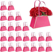 Pacchetti di fiori in carta 24 pezzi - Sacchetti di fiori per bouquet - Borse per regali - Borse con catenina metallica - Accessori fioristi per matrimoni e compleanni - Rosa chiaro - Accessori fioristi