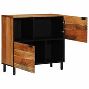 Credenza | Madia | Buffet da pranzo | Armadio da pranzo Marrone 80 x 33 x 75 cm Legno di mango massello