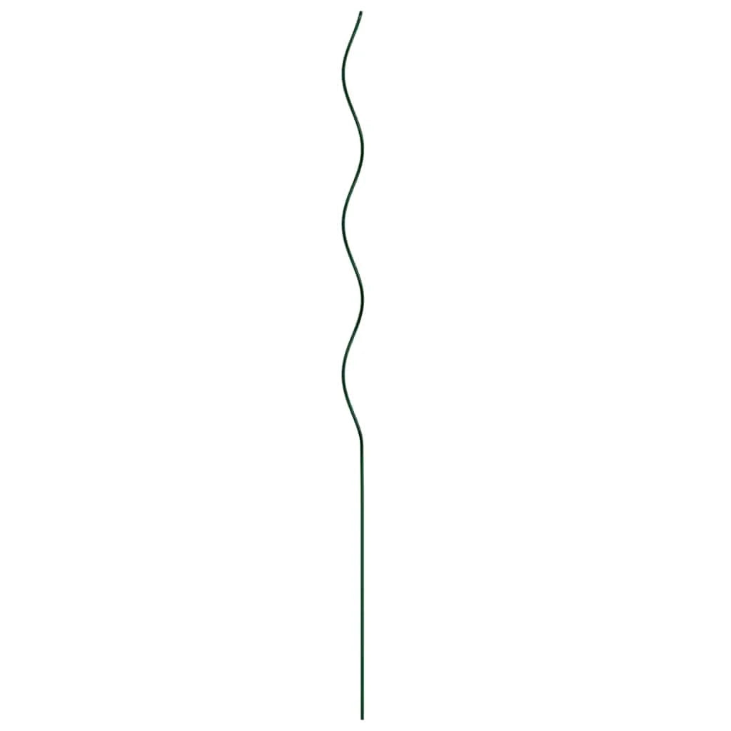 Set di 20 supporti a spirale per piante da esterno minimalisti 110 x 0,6 x 0,6 cm acciaio verde 02_0058235