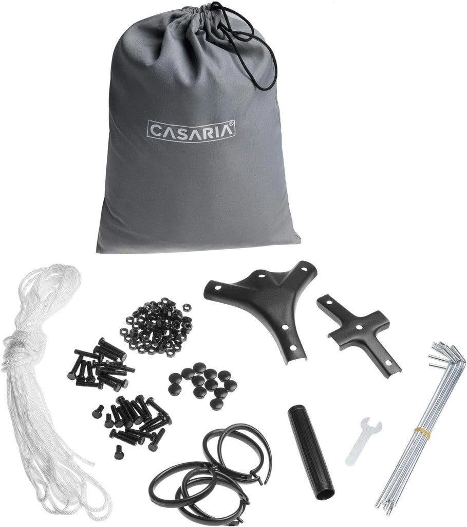 Gazebo Topas Padiglione 3x4m in Metallo Resistente Idrorepellente con Pannelli Laterali Tendone da Giardino Feste