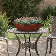 Vaso da giardino 5 pcs Ruggine 50 x 50 x 15 cm 873837