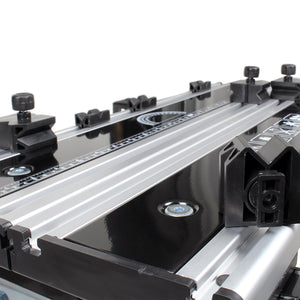 Banco da lavoro portatile e pieghevole max 100 kg altezza e inclinazione regolabili 77-107cm