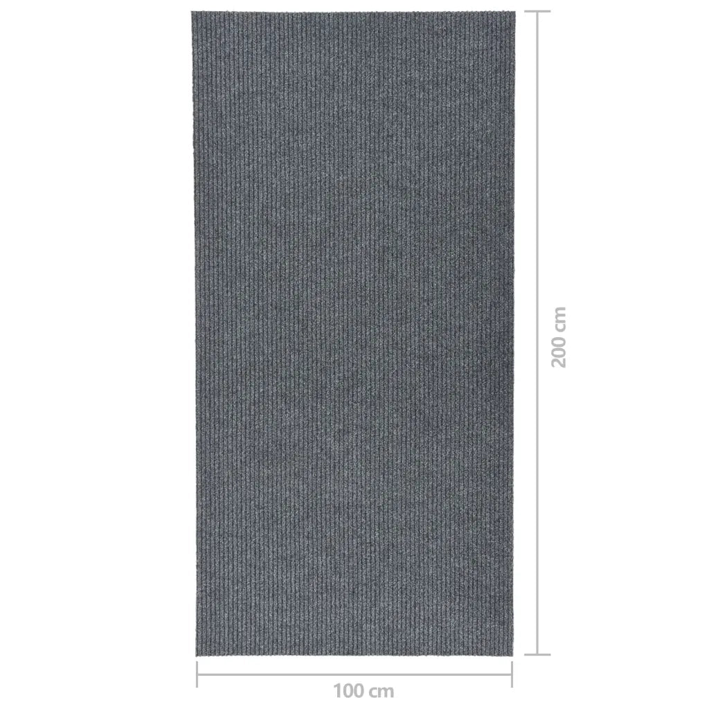 Tappeto del soggiorno | Tappeto Corsia Acchiappa Polvere 100x200 cm Grigio