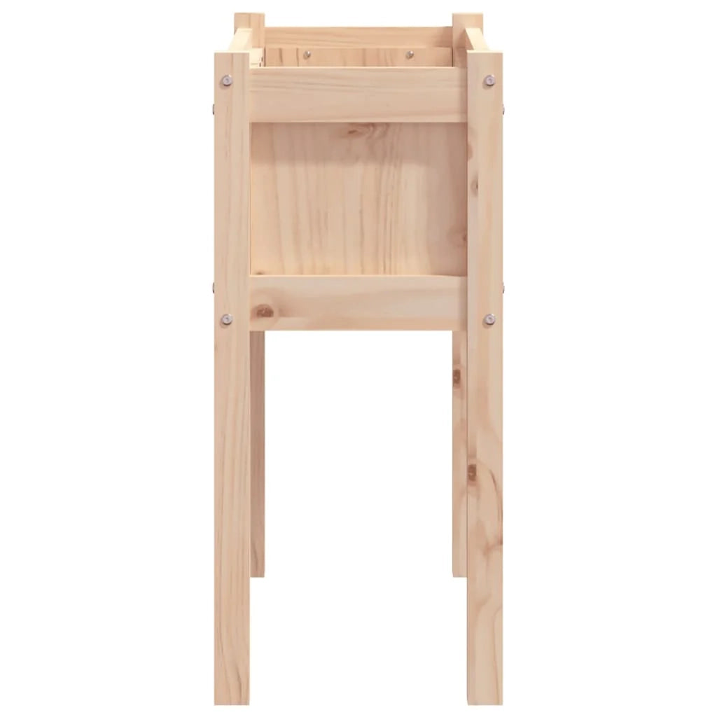 Fioriera rialzata per piante fiori giardino terrazze con gambe 70 x 31 x 70 cm legno di pino massiccio marrone 02_0038872