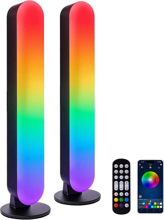 Barra di Luce RGB – Barra di Luce LED Sottile per Camera – 16 Milioni di Colori, Tre Modalità di Controllo, Modalità di Sincronizzazione Musicale Dinamica, 213 Modi Preimpostati, Interfaccia USB