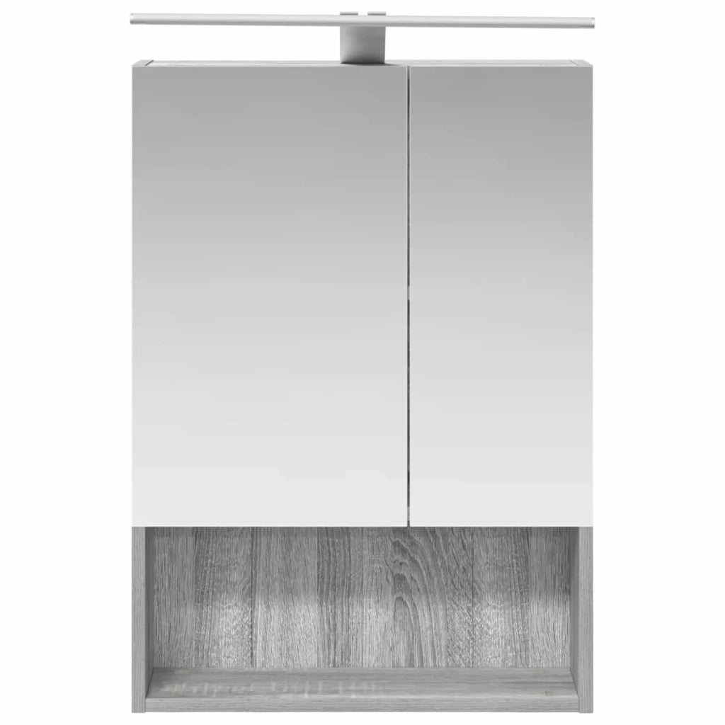 Mobiletto per specchio da bagno Grigio Sonoma 50 x 14,5 x 70 cm