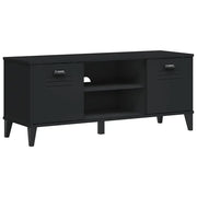 Panca Porta Scarpe | Scarpiera | Mobile per scarpe VIKEN Nera 106x35x45 cm Legno Multistrato