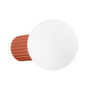 Applique SFERA Pure Lume ocra rossa sfera vetro IP44 G9
