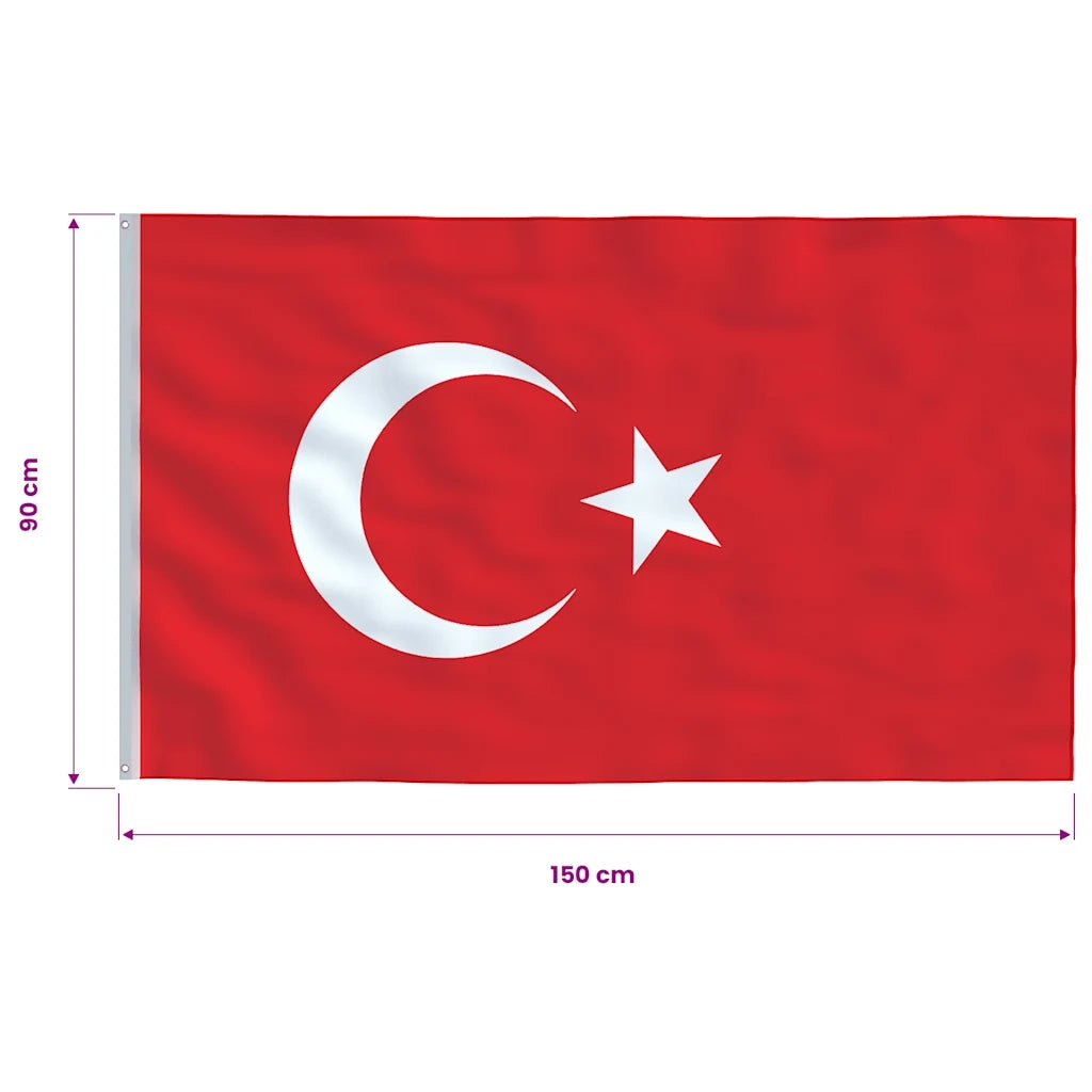 Bandiera della Turchia 90x150 cm CFW9789528