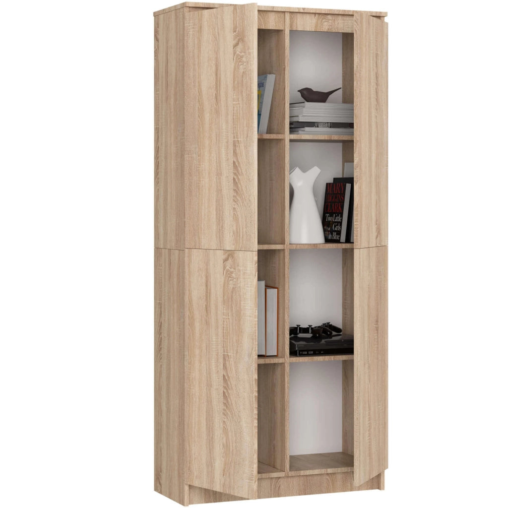 Libreria AKORD R80 Sonoma Quercia 80 cm 2 ante 80x35x180 cm