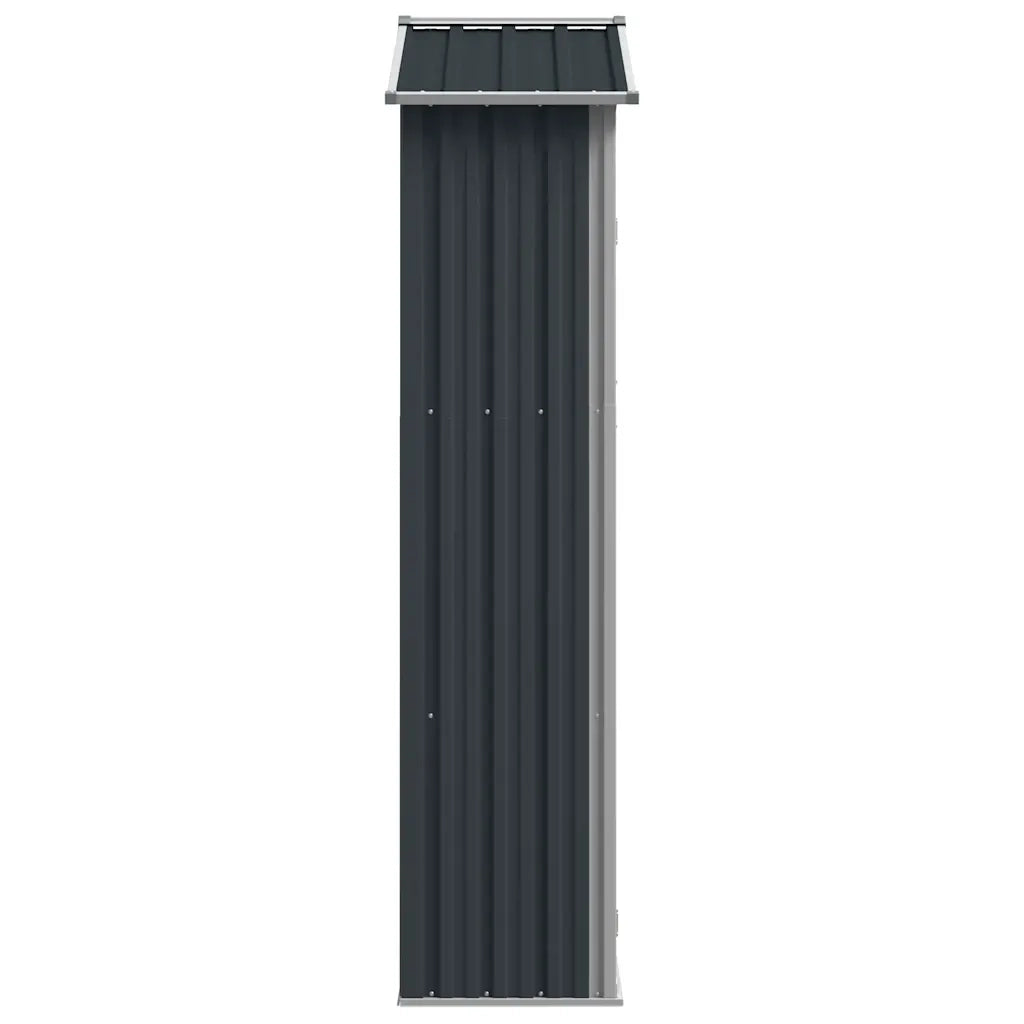 Capanno da Giardino Antracite 107,5x46x183cm in Acciaio Zincato cod mxl 65863